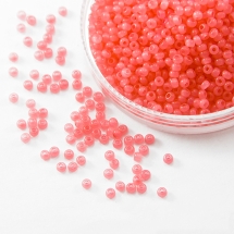 Бисер 02191 Чешский Preciosa 10/0, Алебастр Цветной DA, Красный, Круглый, (УТ100005075)