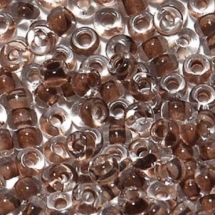 Бисер 38318 Чешский Preciosa 10/0, Прозрачный Окраска из Середины CTC, Коричневый, Круглый, (УТ100005226)