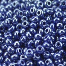 Бисер 33061 Чешский Preciosa 10/0, Непрозрачный блестящий OS, Синий, Круглый, (УТ100005253)