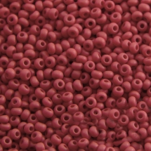 Бисер 93190 Чешский Preciosa 10/0, Непрозрачный матовый OM, Красный, Круглый, (УТ100005263)