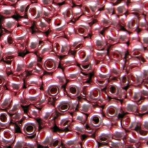 Бисер 18598 Чешский Preciosa 10/0, Солгель Металлик CSM, Розовый, Круглый, (УТ100005266)