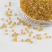 Бисер 10020 Чешский Preciosa 10/0, Прозрачный матовый TM, Оранжевый, Круглый, (УТ100005381)