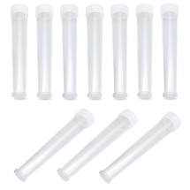 Контейнер для Бисера и Бусин, Пластик, Трубка, Бесцветный, Размер: 78x13мм, (УТ100005480)