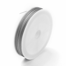 Тросик Ювелірний Стальной, Світло-Сірий, 0.8мм, 18м/котушка, (УТ100005493)