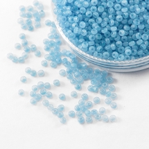 Бисер 02133 Чешский Preciosa 10/0, Алебастр Цветной DA, Бирюзовый, Круглый, (УТ100006630)