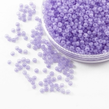 Бісер 02223 Чеський Preciosa 10/0, Алебастр Кольоровий DA, Бузковий, Круглий, (УТ100006637)