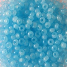 Бісер 02234 Чеський Preciosa 10/0, Алебастр Кольоровий DA, Блакитний, Круглий, (УТ100006638)