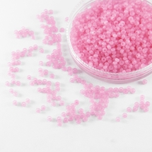 Бисер 02292 Чешский Preciosa 10/0, Алебастр Цветной DA, Розовый, Круглый, (УТ100006642)