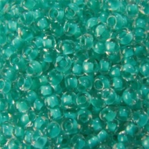 Бісер 38358 Чеський Preciosa 10/0, Прозорий Забарвлення з Середини CTC, Зелений, Круглий, (УТ100006672)