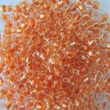 Бисер 38918 Чешский Preciosa 10/0, Прозрачный Окраска из Середины CTC, Оранжевый, Круглый, (УТ100006674)