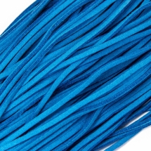Шнур Замшевий, Колір: Бірюзовий, Розмір:  2.5х1.4мм, 1шт/1м, (УТ100005716)