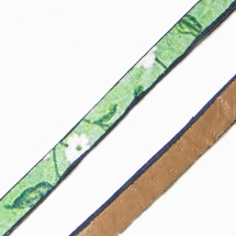 Шнур Натуральна Шкіра, Колір: Світло-зелений, Розмір: Ширина 5мм, Товщина 3мм, близько 0.95м/шт, (УТ100005665)