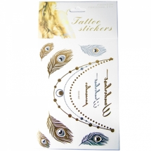 Временные татуировки на тело, Цвет: Разноцветный, Размер: 38~107x11~131мм, (УТ100005913)