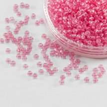 Бисер 08198 Чешский Preciosa 10/0, Солгель Окрашенный SDC, Розовый, Круглый, (УТ100007295)