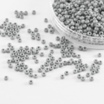 Бісер 16742 Чеський Preciosa 10/0, Алебастр Кольоровий DA, Сірий, Круглий, (УТ100007299)