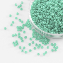 Бисер 17258 Чешский Preciosa 10/0, Алебастр Жемчужный ALTCL, Бирюзовый, Круглый, (УТ100007304)