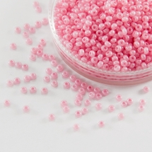 Бісер 17298 Чеський Preciosa 10/0, Алебастр Кольоровий DA, Рожевий, Круглий, (УТ100007306)