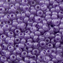 Бисер 17728 Чешский Preciosa 10/0, Алебастр Цветной DA, Фиолетовый, Круглый, (УТ100007307)