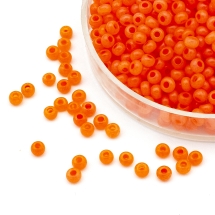 Бисер 17899 Чешский Preciosa 10/0, Алебастр Цветной DA, Оранжевый, Круглый, (УТ100007310)