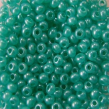 Бісер 17958 Чеський Preciosa 10/0, Алебастр Кольоровий DA, Бірюзовий, Круглий, (УТ100007314)