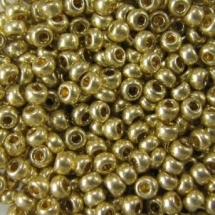 Бисер 18151 Чешский Preciosa 10/0, Солгель Металлик CSM, Золотой, Круглый, (УТ100007317)
