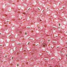 Бисер 18273 Чешский Preciosa 10/0, Кристалл Прозрачный CTCLS, Розовый, Круглый, (УТ100007320)
