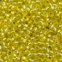 Бисер 18286 Чешский Preciosa 10/0, Кристалл Прозрачный CTCLS, Желтый, Круглый, (УТ100007322)