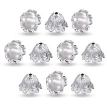 Шапочки для Бусин Металеві, Конус, Колір: Срібло, 15х11мм, Отвір 2мм (УТ100007467)