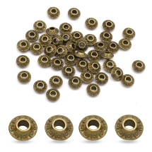 Бусины-Разделители Сплав Рондель, Бронзовый Цвет, 6.5х3.5мм, Отверстие 2мм, (УТ100007600)