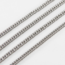 Цепь Железо Нонна, Непаяная Цвет: Платина, Звено: 4x3мм, Толщина 0.6мм, (УТ100007222)