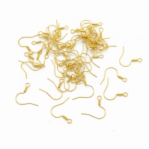 Швензы Крючок, Латунь, Золото, 17мм, (УТ100006762)