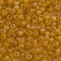 Бисер 81060 Чешский Preciosa 10/0, Прозрачный матовый TM, Желтый, Круглый, (УТ100008433)