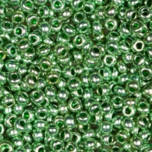 Бисер 18556 Чешский Preciosa 10/0, Солгель Металлик CSM, Зеленый, Круглый, (УТ100008850)