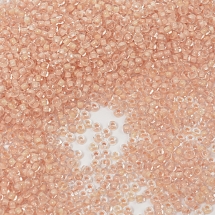 Бисер 38387 Чешский Preciosa 10/0, Прозрачный Окраска из Середины CTC, Персиковый, Круглый, (УТ100008861)