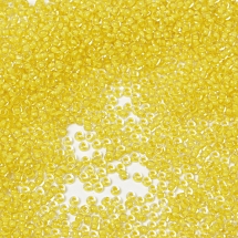 Бісер 38481 Чеський Preciosa 10/0, Прозорий Забарвлення з Середини CTC, Жовтий, Круглий, (УТ100008863)