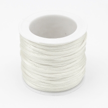 Шнур Нейлоновый Плетеный круглый, Цвет: Белый, Толщина 2мм, около 10м/катушка, (УТ100009851)