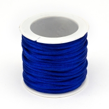 Шнур Нейлоновый Плетеный круглый, Цвет: Синий, Толщина 2мм, около 10м/катушка, (УТ100009857)