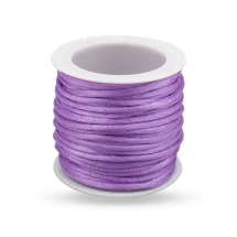 Шнур Нейлоновый Плетеный круглый, Цвет: Сиреневый, Толщина 2мм, около 10м/катушка, (УТ100009860)