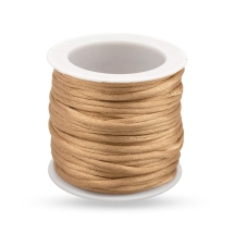 Шнур Нейлоновий Плетений круглий, Колір: Бежевий, Товщина 2мм, близько 10м/зв'язка, (УТ100009861)