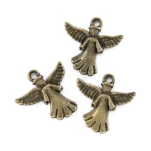 Кулон Ангел, Металл, Цвет: Бронза, Размер: 21x20мм, (УТ100008775)