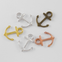 Кулон Якорь, Металл, Цвет: Микс, Размер: 19x14.5x1.5мм, Отверстие 3мм, (УТ100008793)