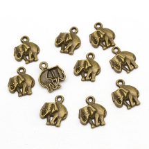 Кулон Слон, Металл, Цвет: Бронза, Размер: 13x11мм, (УТ100008825)