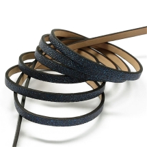 Шнур Искусственная Кожа, Цвет: Полуночно-синий, Размер: 5х2мм, около 1.2м/шт, (УТ100009079)