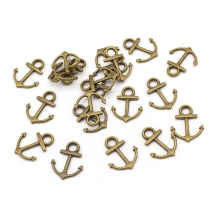 Кулон Якорь, Металл, Цвет: Бронза, Размер: 18.5x14x2мм, Отверстие 4мм, (УТ100008788)
