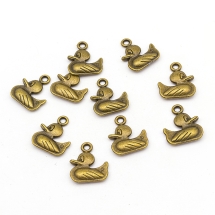 Кулон Утка, Металл, Цвет: Бронза, Размер: 18x16мм, (УТ100008821)