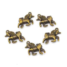 Кулон Единорог, Металл, Цвет: Бронза, Размер: 18x16мм, (УТ100008824)