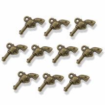 Кулон Пистолет, Металл, Цвет: Бронза, Размер: 20х14мм, (УТ100008778)