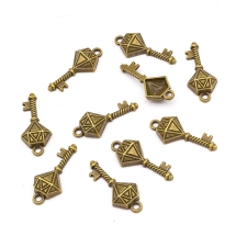 Кулон Ключ, Металл, Цвет: Бронза, Размер: 16x12мм, (УТ100008811)