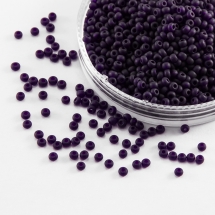 Бисер 20080 Чешский Preciosa 10/0, Прозрачный матовый TM, Фиолетовый, Круглый, (УТ100010332)