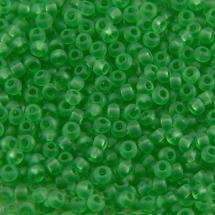Бісер 50100 Чеський Preciosa 10/0, Прозорий матовий TM, Зелений, Круглий, (УТ100010334)